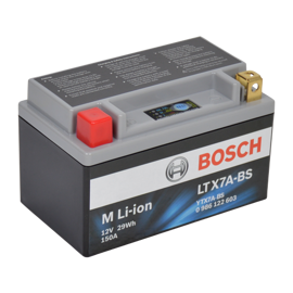 Bosch MC litiumbatteri LTX7A-BS 12 volt 2,4Ah +pol till vänster